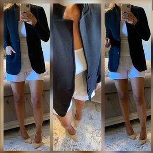 J. Crew Sweater Knit Blazer- Black - M